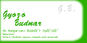 gyozo budnar business card